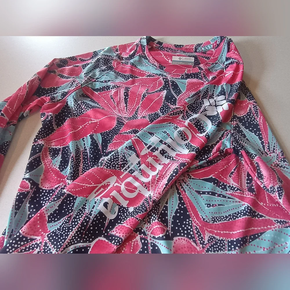 Columbia PFG Women’s "Super Tidal Tee" UPF 50 Long Sleeve - Size Large (L) - EUC - Picture 7 of 10